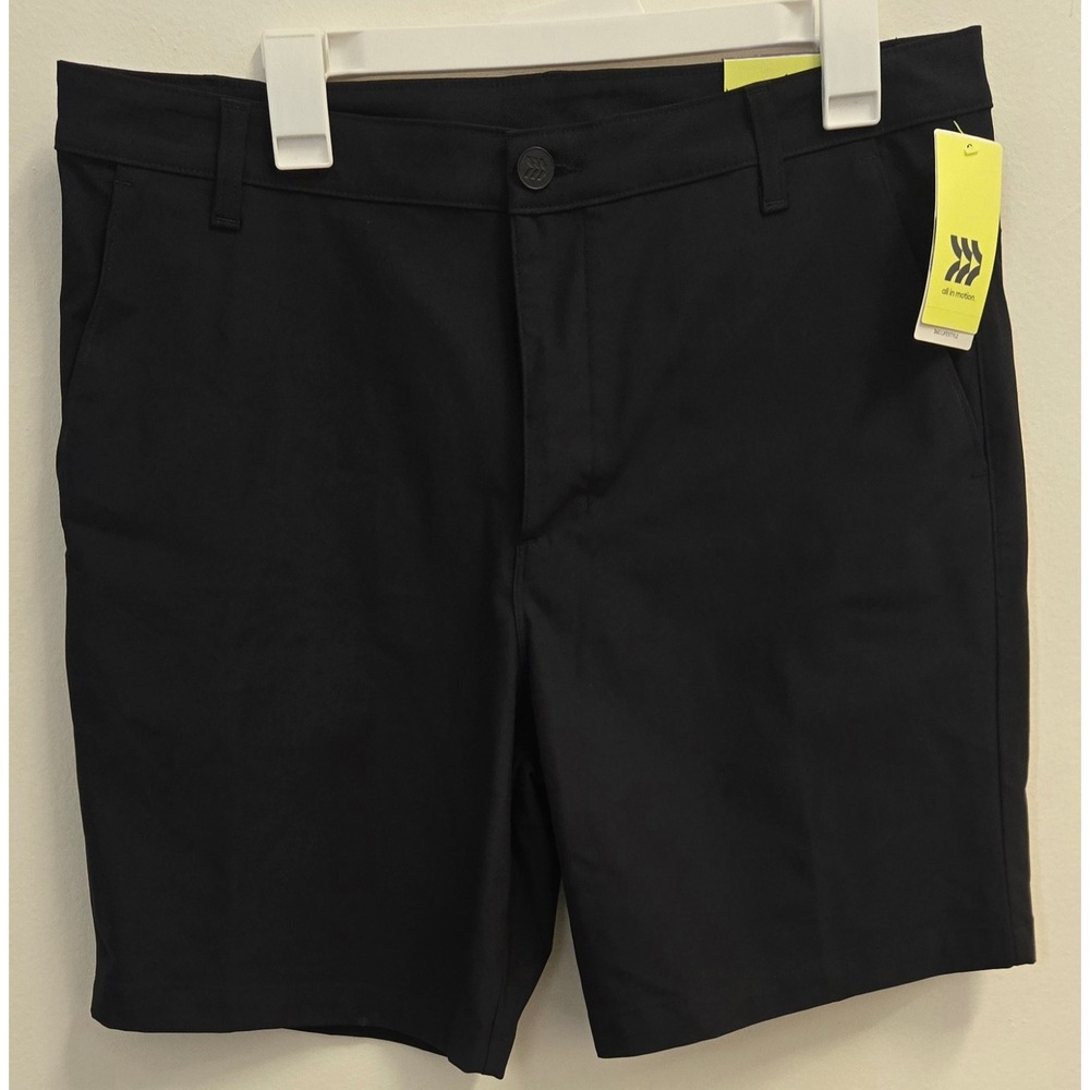 All in Motion Mens 360 Lifestyle Golf Shorts Black 36 x 8 Inseam NEW